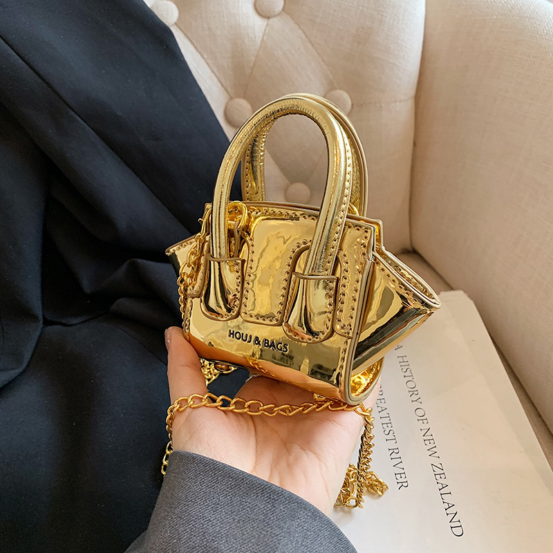 Interior Design Gold - Trendy mini-oortelefoontas Crossbody-schoudertassen Gouden portemonnee Handtassen