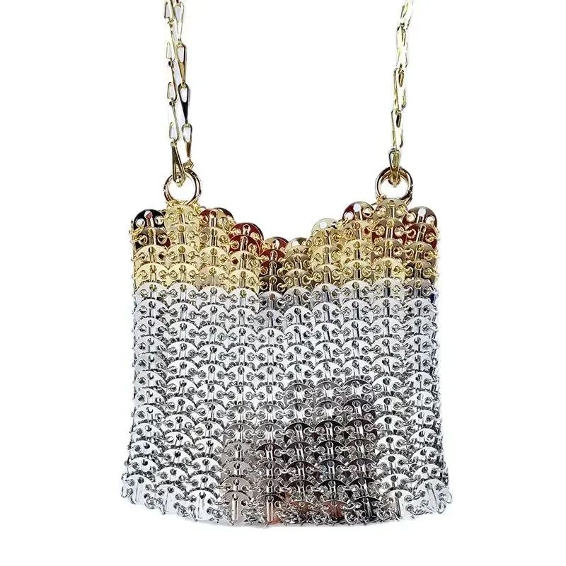 Interior Design Gold - Damestas Designer handtas Esthetische tassen Handgeweven