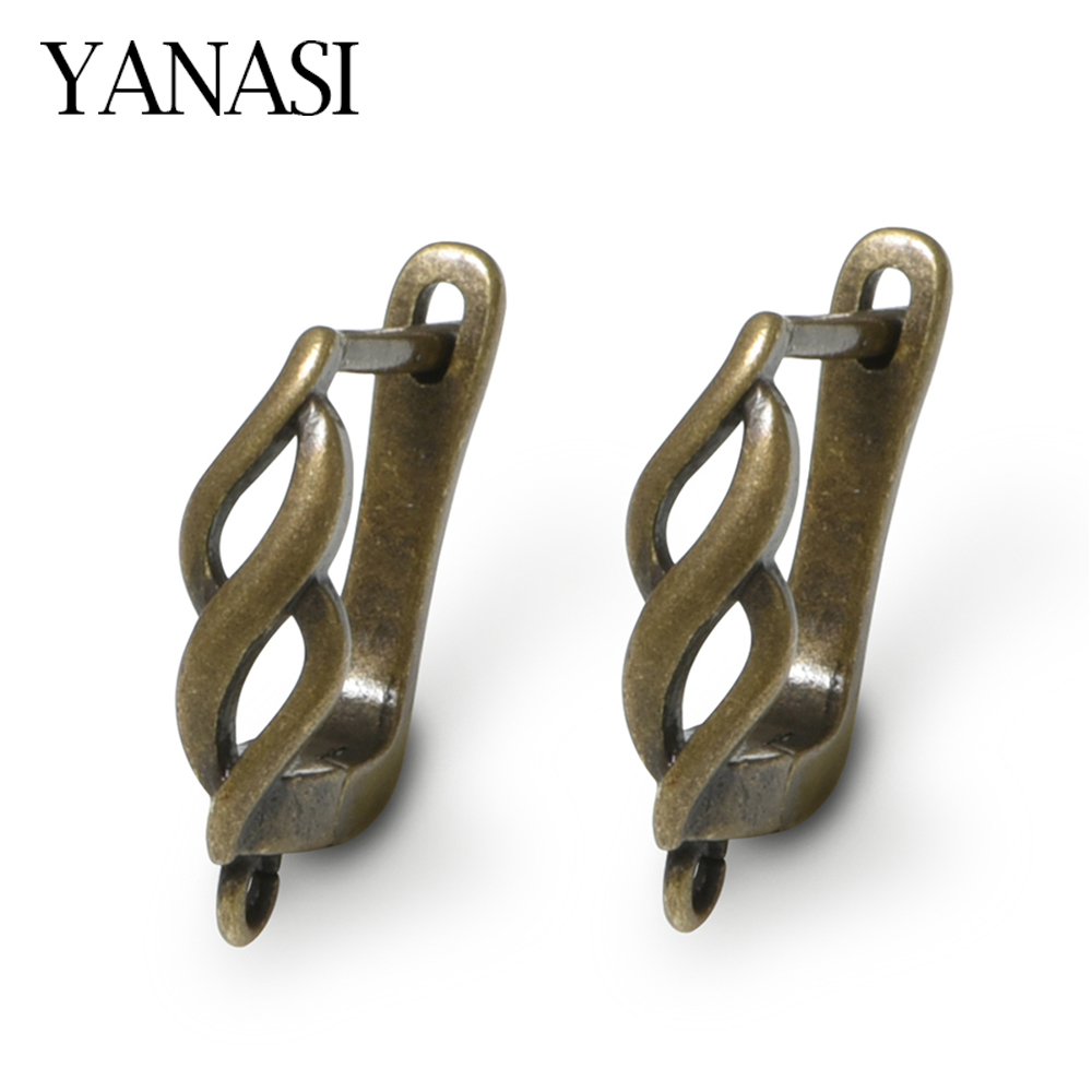 Antique Brass Hook - YANASI 2026 Nieuwe 1 Paar Oorbelhaaksluitingen,