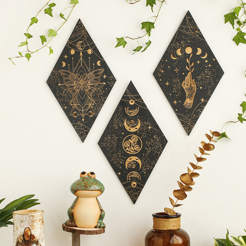 Geometric Shelf Triangle - Geometrisch gesneden houten driehoekige wandplank Minimalistisch