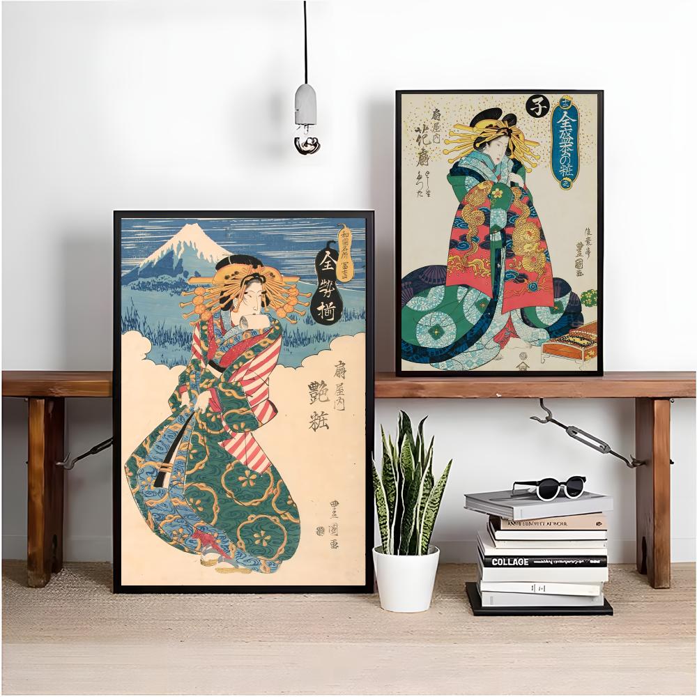 Retro Japanse geisha-poster Mi - Interior Design Minimalist recensie en prijs