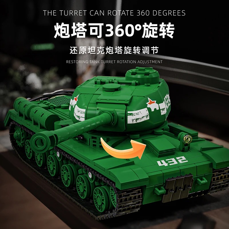 IS-2 Tankmodelbouwset - 1402PC - Interior Design Lego recensie en prijs