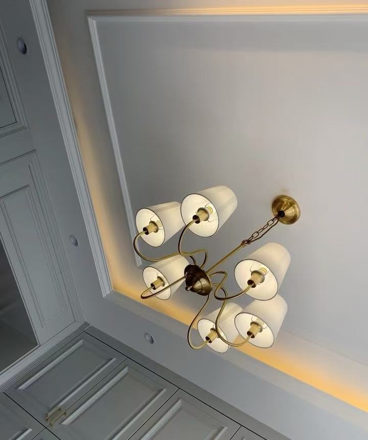 Koperen kroonluchter voor woon - Interior Design Gold recensie en prijs