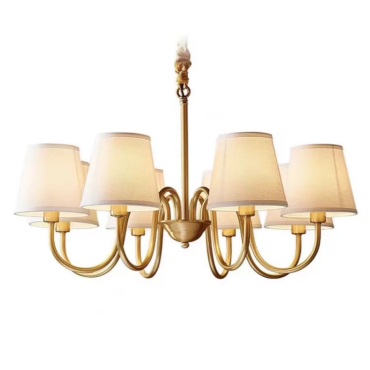 Koperen kroonluchter voor woon - Interior Design Gold recensie en prijs