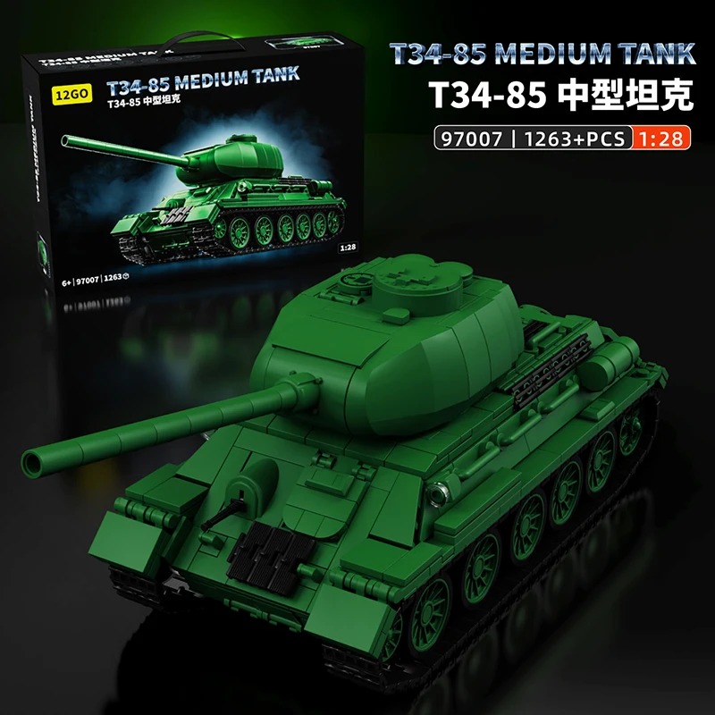 T34-85 Tankmodelbouwset - 1263 - Interior Design Lego recensie en prijs