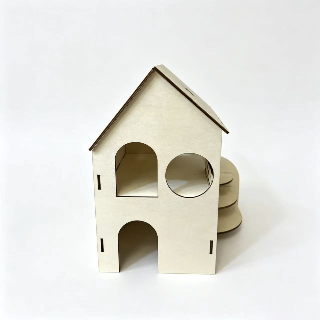 Houten hamsterhuis met twee ve - Interior Design Gold recensie en prijs