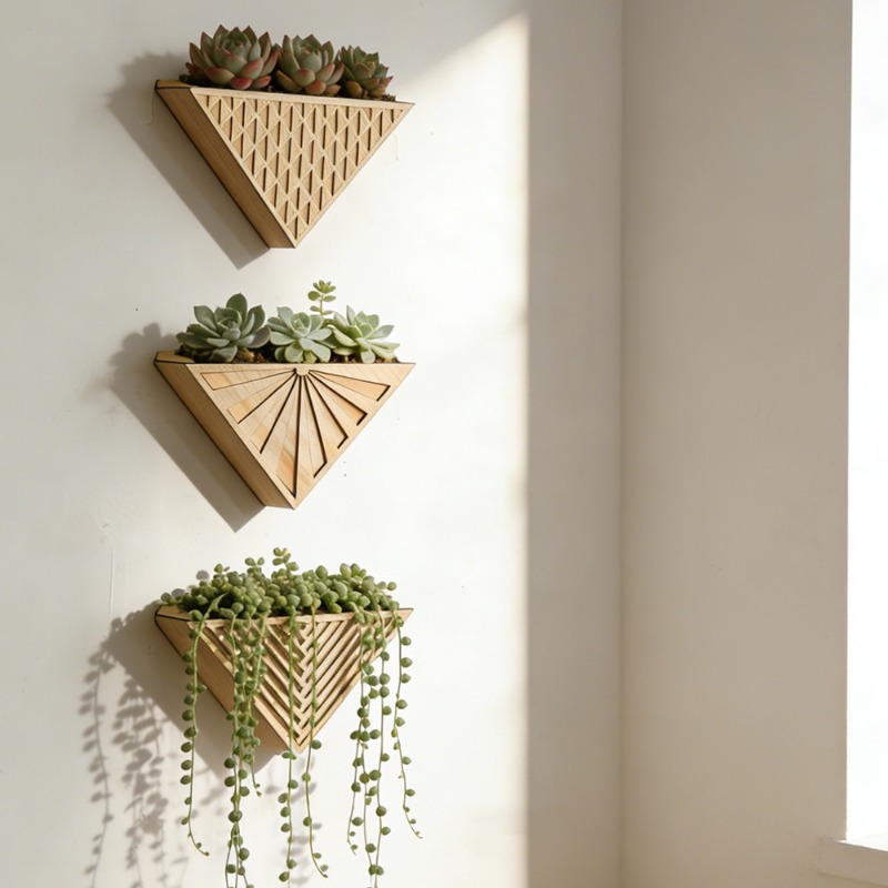 1 stks licht hout geometrische - Geometric Shelf Triangle recensie en prijs