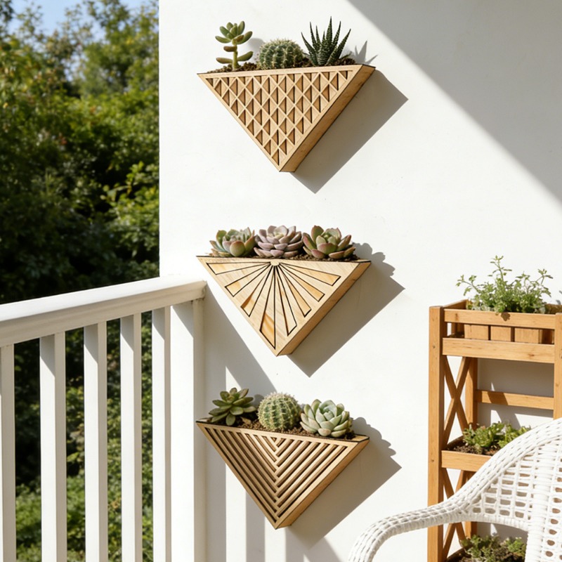 1 stks licht hout geometrische - Geometric Shelf Triangle recensie en prijs