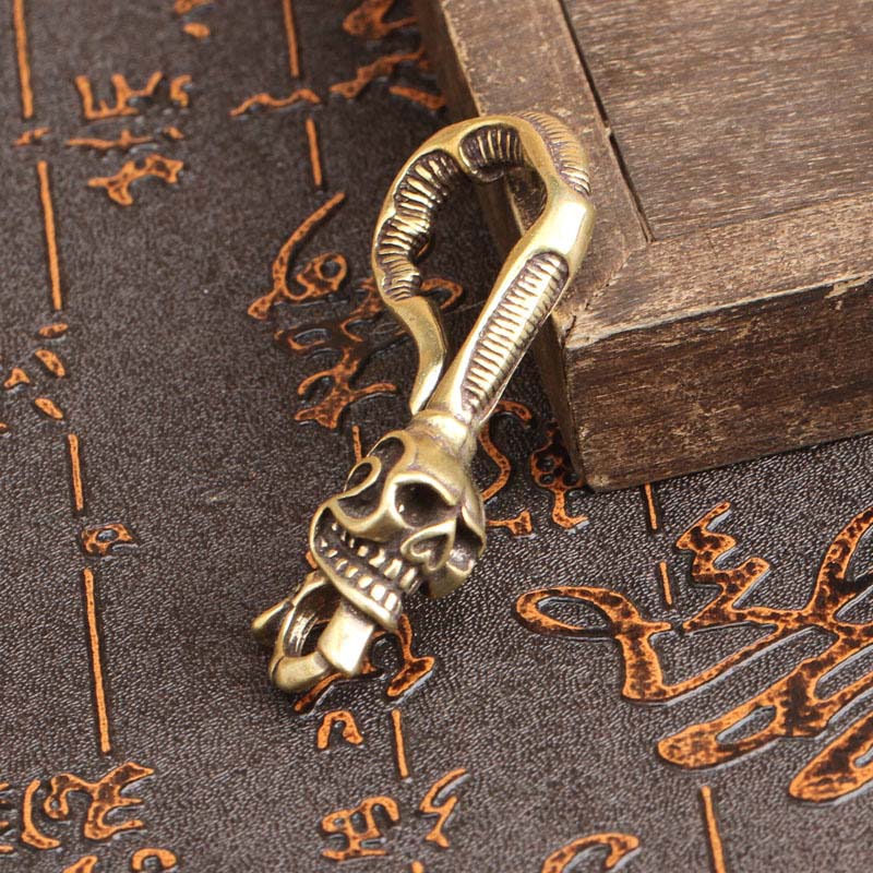 Sleutelhanger van massief mess - Antique Brass Hook recensie en prijs