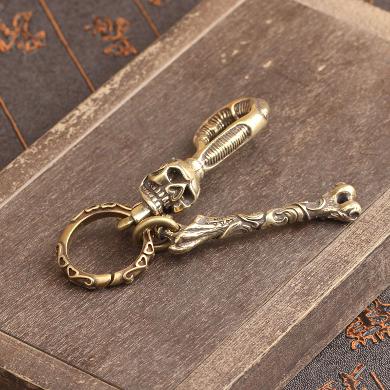 Sleutelhanger van massief mess - Antique Brass Hook recensie en prijs