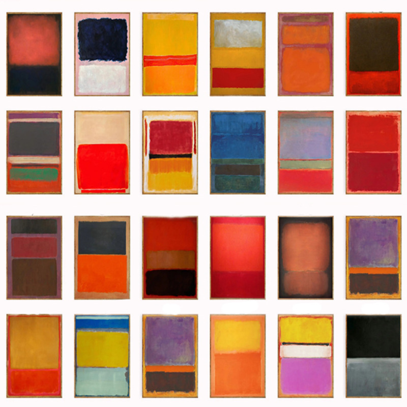 Wanddecoratie, Mark Rothko Pos - Interior Design Minimalist recensie en prijs